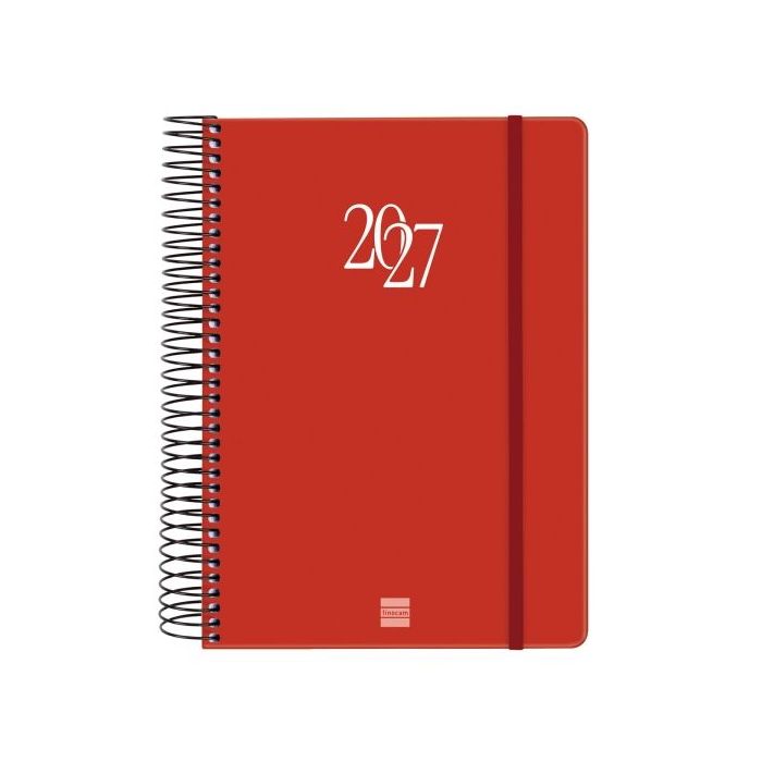 Finocam Espiral Basics My Agenda - Anual 2027 - 1 Dia por Pagina - Formato E10 - 155x212mm - Espiral - Tapa Dura de Carton Forra