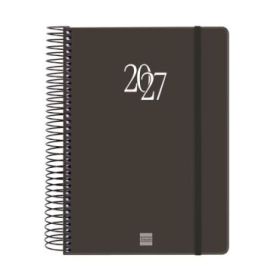 Finocam Espiral Basics My Agenda - Anual 2027 - 1 Dia por Pagina - Formato E10 - 155x212mm - Espiral - Tapa Dura de Carton Forra