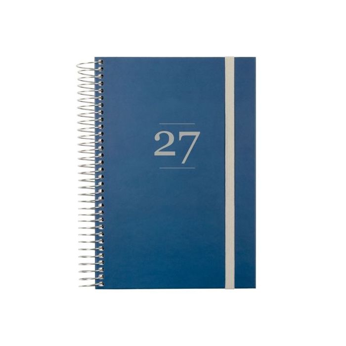 Finocam Moda Agenda Internacional - Anual 2027 - 1 Dia por Pagina - 140x204mm - Goma Elastica - Tapa Dura de Carton Forrado - Es