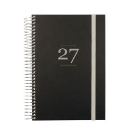 Finocam Moda Agenda Internacional - Anual 2027 - 1 Dia por Pagina - 140x204mm - Goma Elastica - Tapa Dura de Carton Forrado - Es