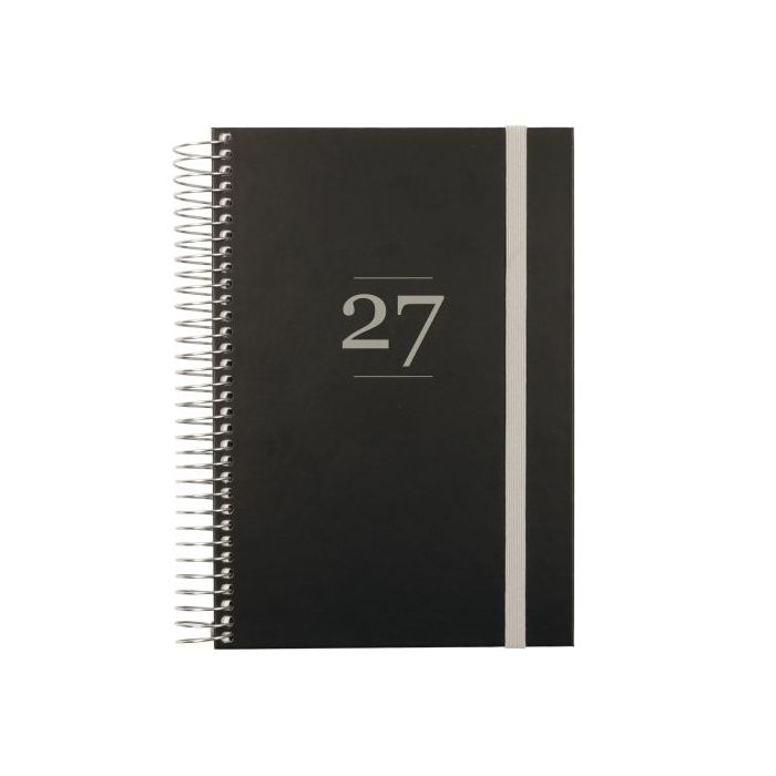 Finocam Moda Agenda Internacional - Anual 2027 - 1 Dia por Pagina - 140x204mm - Goma Elastica - Tapa Dura de Carton Forrado - Es