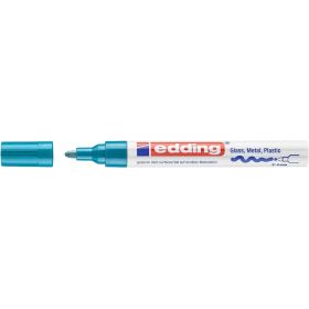 Edding 750 Rotulador Permanente - Punta Redonda - Trazo entre 2 y 4 mm. - Tinta Opaca - Secado Rapido - Color Azul Claro