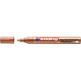 Edding 750 Rotulador Permanente - Punta Redonda - Trazo entre 2 y 4 mm. - Tinta Opaca - Secado Rapido - Color Cobre