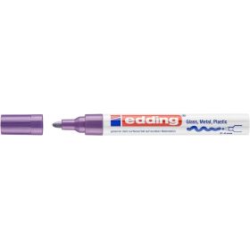 Edding 750 Rotulador Permanente - Punta Redonda - Trazo entre 2 y 4 mm. - Tinta Opaca - Secado Rapido - Color Violeta