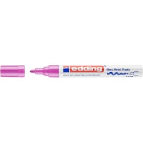 Edding 750 Rotulador Permanente - Punta Redonda - Trazo entre 2 y 4 mm. - Tinta Opaca - Secado Rapido - Color Rosa