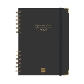 Finocam Espiral Trendy Alma Agenda - Anual 2027 - Semana Vista Horizontal - Formato E10 - 155x212mm - Espiral - Tapa Dura de Car