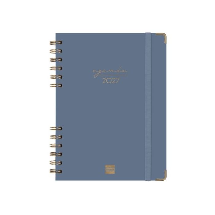 Finocam Espiral Trendy Alma Agenda - Anual 2027 - Semana Vista Horizontal - Formato E10 - 155x212mm - Espiral - Tapa Dura de Car