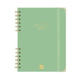 Finocam Espiral Trendy Alma Agenda - Anual 2027 - Semana Vista Horizontal - Formato E10 - 155x212mm - Espiral - Tapa Dura de Car
