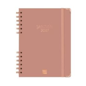 Finocam Espiral Trendy Alma Agenda - Anual 2027 - Semana Vista Horizontal - Formato E10 - 155x212mm - Espiral - Tapa Dura de Car