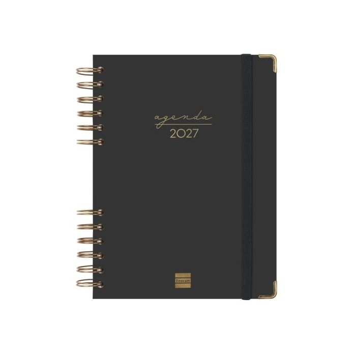 Finocam Espiral Trendy Alma Agenda - Anual 2027 - 1 Dia por Pagina - Formato E10 - 155x212mm - Espiral - Tapa Dura de Carton For