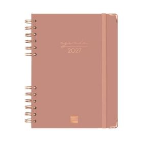 Finocam Espiral Trendy Alma Agenda - Anual 2027 - 1 Dia por Pagina - Formato E10 - 155x212mm - Espiral - Tapa Dura de Carton For