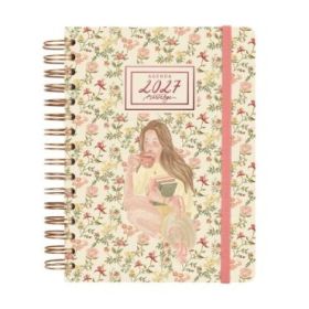 Finocam Martabge Agenda - Anual 2027 - 1 Dia por Pagina - Formato E10 - 155x212mm - Espiral Doble - Tapa Dura de Carton Forrado