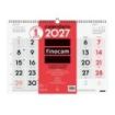 Finocam Neutro Calendario de Pared - Anual 2027 - Mes Vista - Formato L - 430x310mm - Espiral Doble - Papel de 120g/m2 - Numeros