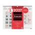 Finocam Neutro Calendario de Pared - Anual 2027 - Mes Vista - Formato XL - 540x420mm - Espiral Doble - Papel de 135g/m2 - Espaci
