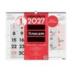 Finocam Neutro Calendario de Pared - Anual 2027 - Mes Vista - Formato XL - 540x420mm - Espiral Doble - Papel de 135g/m2 - Espaci