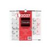 Finocam Neutro Calendario de Pared - Anual 2027 - Mes Vista - Formato M - 265x245mm - Espiral Doble - Papel de 120g/m2 - Espacio