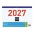 Finocam Calendario Faldilla - Anual 2027 - Mes Vista - Formato F93 - 300x210mm - Papel de 80g/m2 Microperforado - Numeros Grande
