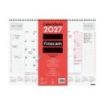 Finocam Neutro Vade Calendario - Anual 2027 - Mes Vista - 420x310mm - Espiral Doble - Papel de 150g/m2 - Espacio para Escribir -