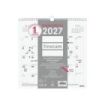 Finocam Chic Calendario de Pared - Anual 2027 - Mes Vista - 300x300mm - Espiral Doble - Papel de 120g/m2 - Espacio para Escribir