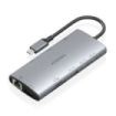 Aisens USB-C Dock 10 en 1 - USB-C a 1xHDMI - 1xDisplayport - 1xRJ45 - 1xUSB-A 5G - 2xUSB-C 10G - 1xUSB-C PD 100W - 1xSD - 1xMicr