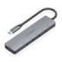 Aisens USB-C Dock 6 en 1 - USB-C a 1xHDMI - 4xUSB-A - 1xUSB-C PD 100W - 15cm - Color Gris