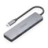 Aisens USB-C Dock 7 en 1 - USB-C a 1xHDMI - 2xUSB-A - 1xUSB-C - 1xUSB-C PD 100W - 1xSD - 1xMicroSD - 15cm - Color Gris