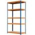 Blim Estanteria Metalica - 5 Baldas - 175kg por Balda - Montaje sin Tornillos - Tableros MDF - Pintura en Polvo - Anticorrosion