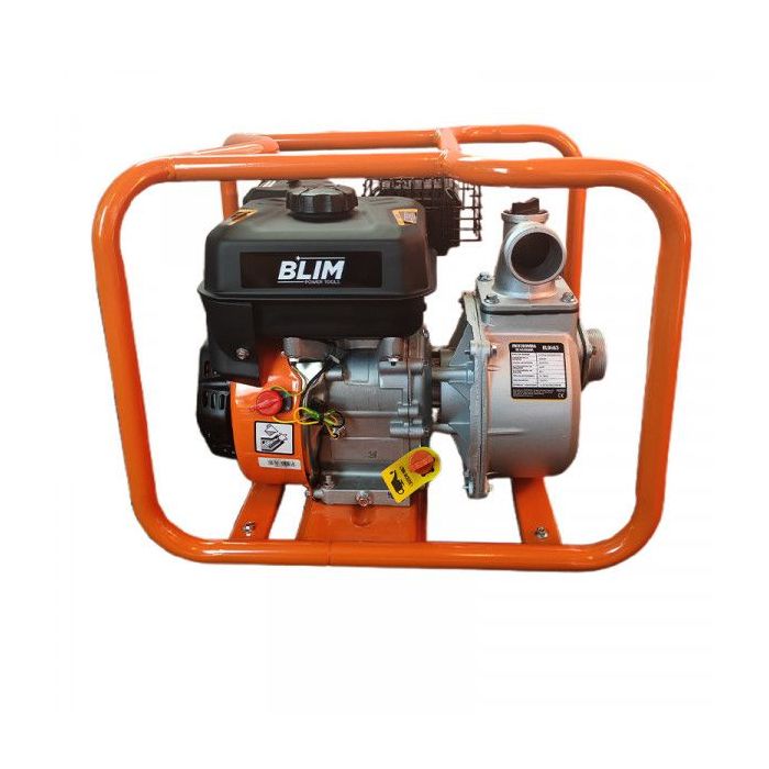 Blim Motobomba a Gasolina - Potencia 7HP - Cilindrada 212cc - Caudal 25.000L/h - Salida 50mm - Elevacion 35m - Autoaspirante - A