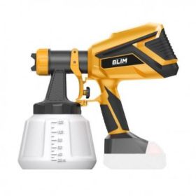 Blim Pistola de Pintar - Bateria 20V no Incluida - Velocidad 32.000rpm - Deposito 1200ml - Boquilla 2mm - Inalambrica - Luz LED