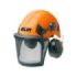 Blim Casco de Seguridad - Visera Protectora - Proteccion Auditiva 25dB - ABS - Talla 53-64cm - Visor de Malla Metalica - Ajuste