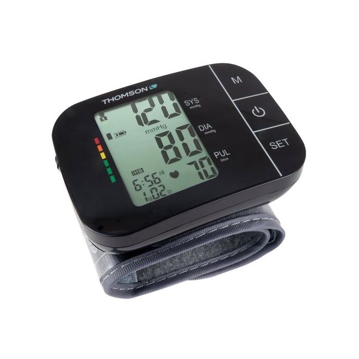 Thomson Cardio W7 Tensiometro de Muñeca - Deteccion Arritmia - Memoria 60 Lecturas - 2 Usuarios - Color Negro