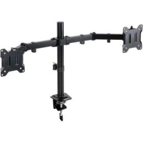 Tooq Soporte de Mesa para 2 Monitores - Pantallas de 17-32  - Soporta 8kg por Brazo - VESA 75x75 y 100x100 - Giratorio e Inclina