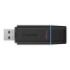 Kingston DataTraveler Exodia Memoria USB 128GB - USB 3.2 Gen 1 - Con Tapa - Enganche para Llavero - Color Negro (Pendrive)