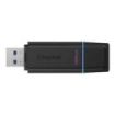 Kingston DataTraveler Exodia Memoria USB 128GB - USB 3.2 Gen 1 - Con Tapa - Enganche para Llavero - Color Negro (Pendrive)