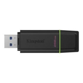 Kingston DataTraveler Exodia Memoria USB 256GB - USB 3.2 Gen 1 - Con Tapa - Enganche para Llavero - Color Negro (Pendrive)