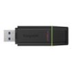 Kingston DataTraveler Exodia Memoria USB 256GB - USB 3.2 Gen 1 - Con Tapa - Enganche para Llavero - Color Negro (Pendrive)