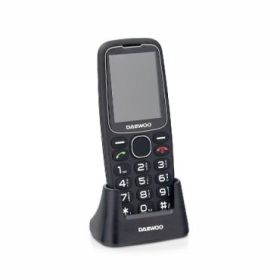 Daewoo Telefono Movil para Mayores - Pantalla 2.4  - Teclas Grandes Retroiluminadas - Bateria 1.400mAh - Boton SOS Trasero - Dua