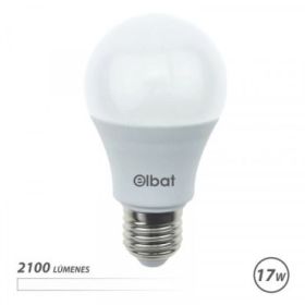 Elbat A65 Bombilla LED - Potencia 17W - Flujo Luminoso 2100lm - E27 - Temperatura de Color 4000K - Luz Blanca - Apertura 220º -