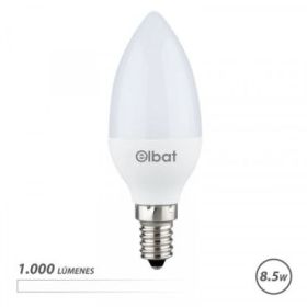 Elbat C37 Bombilla LED - Potencia 8.5W - Flujo Luminoso 1000lm - E14 - Temperatura de Color 4000K - Luz Blanca - Apertura 280º -
