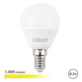 Elbat G45 Bombilla LED - Potencia 8.5W - Flujo Luminoso 1000lm - E14 - Temperatura de Color 3000K - Luz Calida - Apertura 180º -