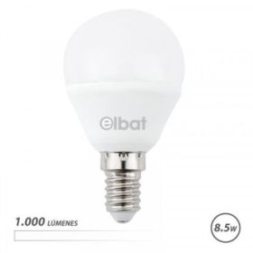 Elbat G45 Bombilla LED - Potencia 8.5W - Flujo Luminoso 1000lm - E14 - Temperatura de Color 4000K - Luz Blanca - Apertura 180º -