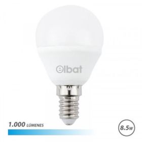 Elbat G45 Bombilla LED - Potencia 8.5W - Flujo Luminoso 1000lm - E14 - Temperatura de Color 6500K - Luz Fria - Apertura 180º - V