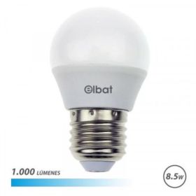 Elbat G45 Bombilla LED - Potencia 8.5W - Flujo Luminoso 1000lm - E27 - Temperatura de Color 6500K - Luz Fria - Apertura 180º - V