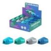 ErichKrause Charm Ice Metallic Expositor con 24 Sacapuntas con Contenedor - Plastico - Cuchilla Niquelada de Acero al Carbono -