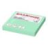 ErichKrause Bloc de 100 Notas Adhesivas Reposicionables - Papel de 75g/m2 - 75x75mm - Pegamento a Base de Agua - Color Verde