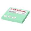 ErichKrause Bloc de 100 Notas Adhesivas Reposicionables - Papel de 75g/m2 - 75x75mm - Pegamento a Base de Agua - Color Verde