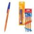 ErichKrause R-301 Stick Orange Pack de 4 Boligrafos con Capuchon - Punta de 0.7mm - Cuerpo Opaco Naranja - Trazo 0.35mm - Color