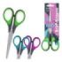 ErichKrause EasyCut+ Tijeras de 17cm - Mangos de Plastico y Goma Antideslizante - Afilado Doble - Acero Inoxidable - Colores Sur