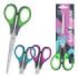 ErichKrause EasyCut+ Tijeras de 19cm - Mangos de Plastico y Goma Antideslizante - Afilado Doble - Acero Inoxidable - Ergonomicas