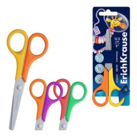 ErichKrause FunCut Space Animals Tijeras de 12.5cm - Puntas Redondeadas - Mangos de Plastico Resistente a Golpes - Acero Inoxida
